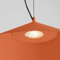 Pendant lamp 50 cm – cone, red ochre, LED - Image 5