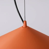 Pendant lamp 50 cm – cone, red ochre, LED - Image 6