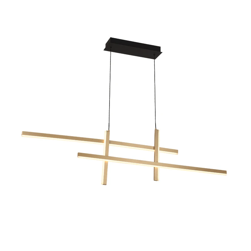Geometrinis aukso matinis LED pakabinamas šviestuvas