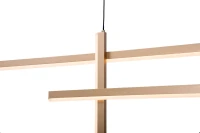 Geometrinis aukso matinis LED pakabinamas šviestuvas - Nuotrauka 2
