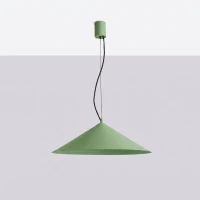 Pakabinamas šviestuvas 50 cm – kūgio formos, šalavijo spalvos, TRIAC - Nuotrauka 3