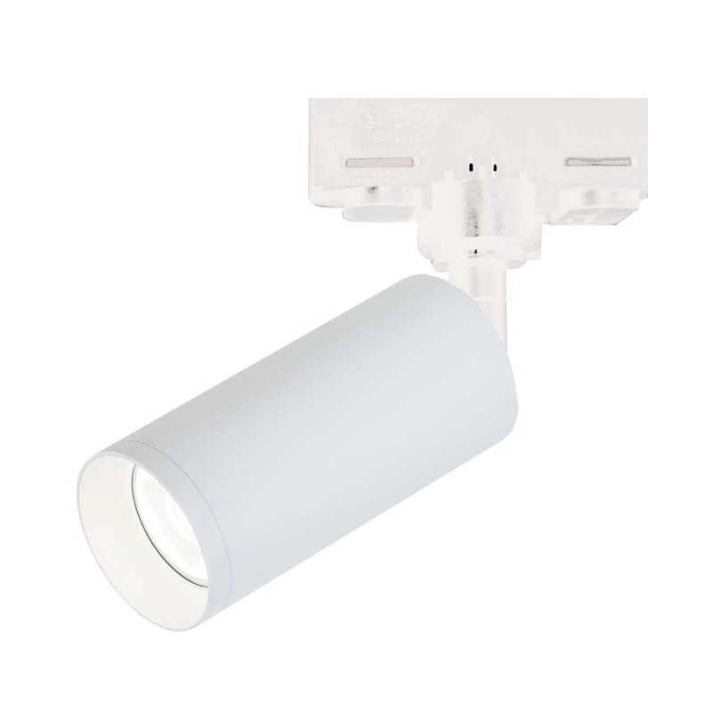 3 fazių bėgelinis LED šviestuvas 9W 3000K Matinė balta 15°