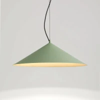 Pendant lamp 50 cm – conical, sage, LED 4000K - Image 4