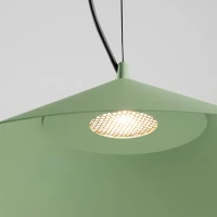 Pendant lamp 50 cm – conical, sage, LED 4000K - Image 5