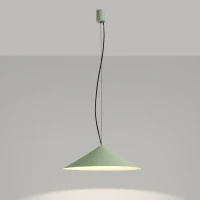 Pendant lamp 50 cm – conical, sage, LED 4000K - Image 9