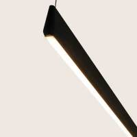 LED linijinis pakabinamas šviestuvas 152 cm – juodas, TRIAC - Nuotrauka 2