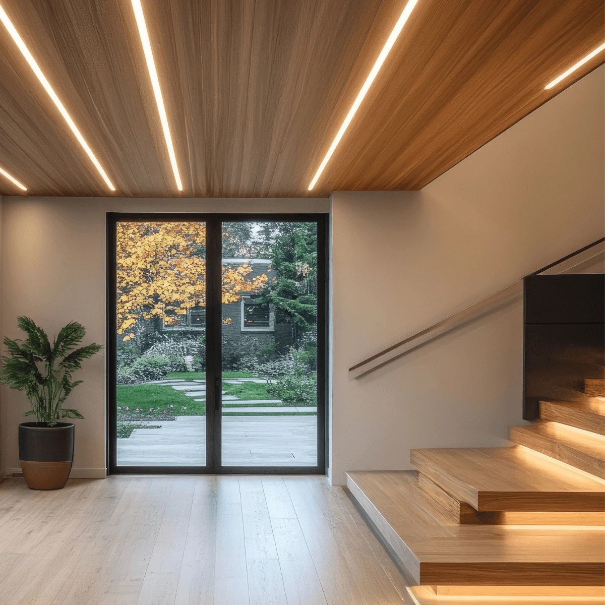 Įleidžiamas Linijinis LED Profilis, 3000K Balta, 282cm, DALI