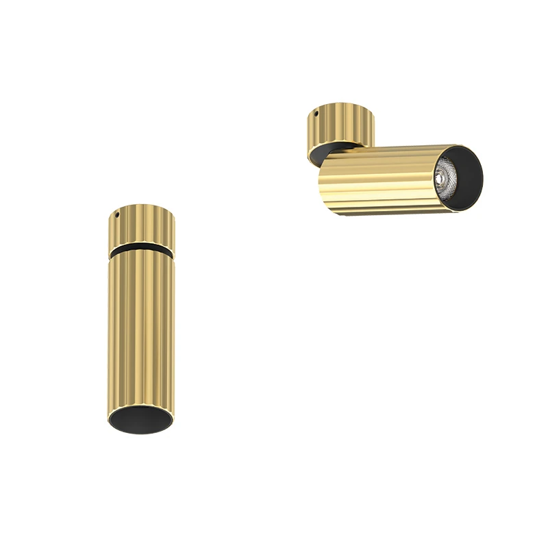 Surface Ceiling LED Spotlight, Brushed Copper