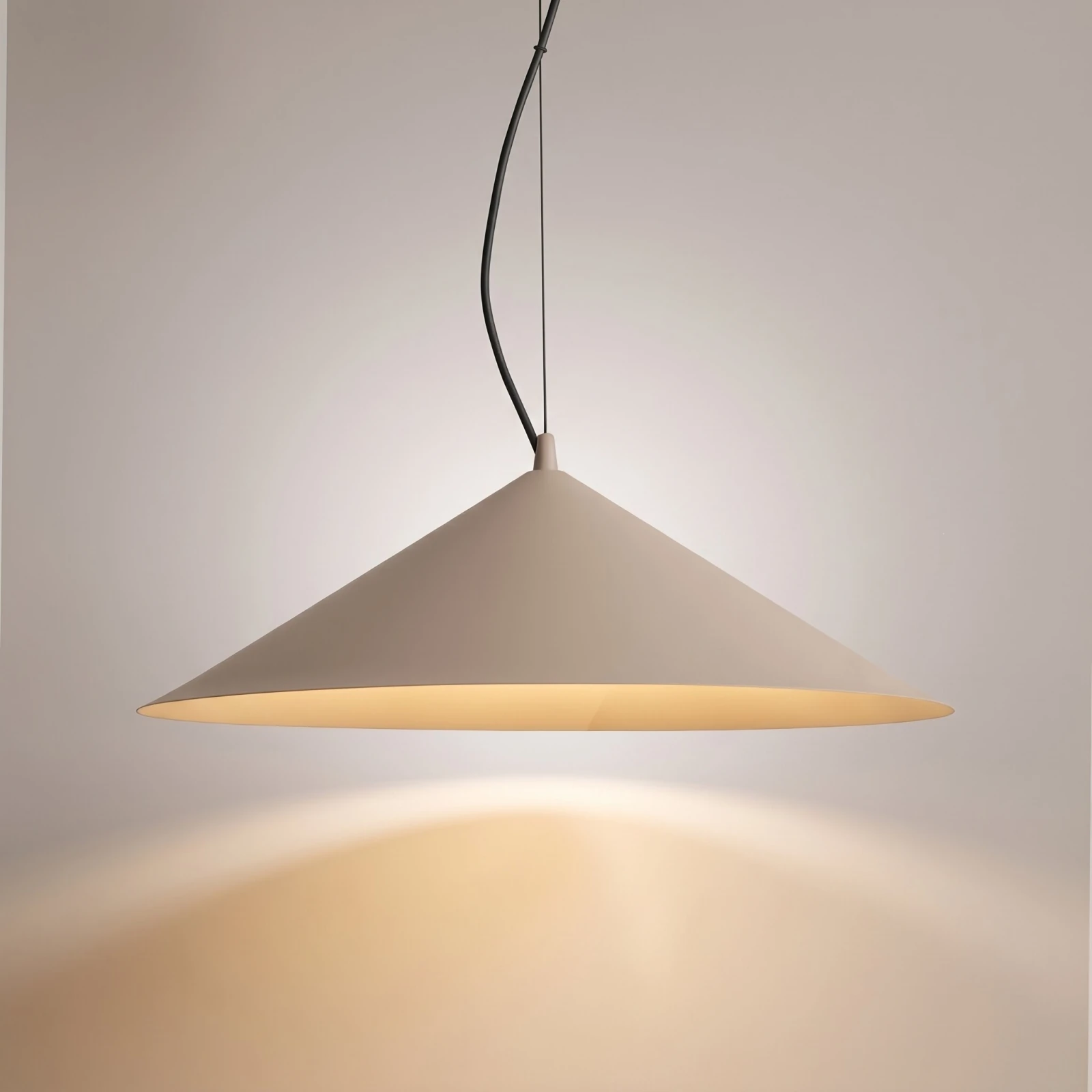 Pendant lamp 7.5W – conical, taupe, CRI90