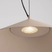 Pendant lamp 7.5W – conical, taupe, CRI90 - Image 5