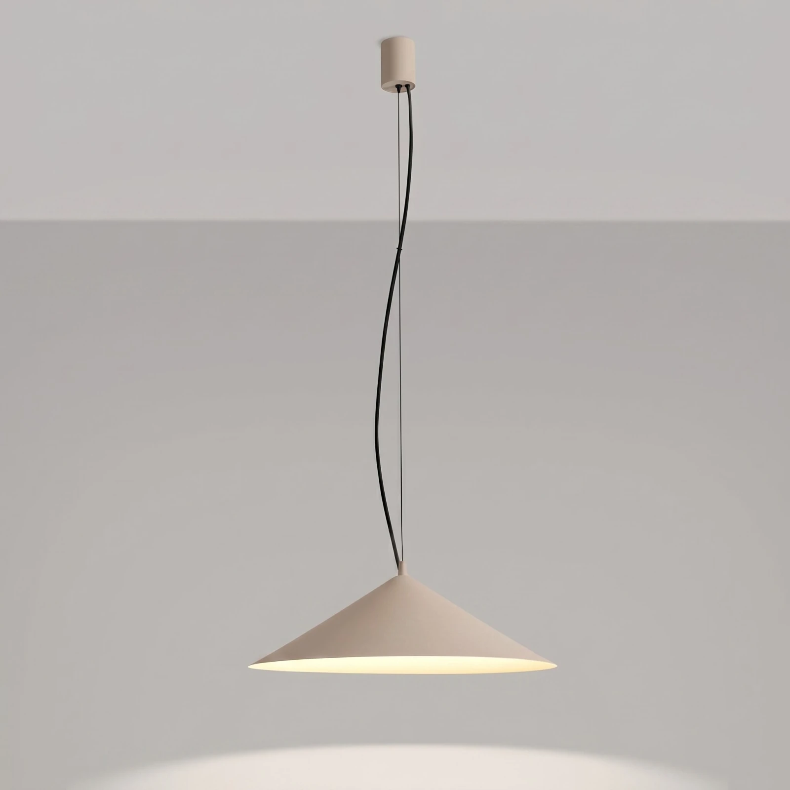 Pendant lamp 7.5W – conical, taupe, CRI90
