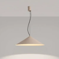 Pendant lamp 7.5W – conical, taupe, CRI90 - Image 1