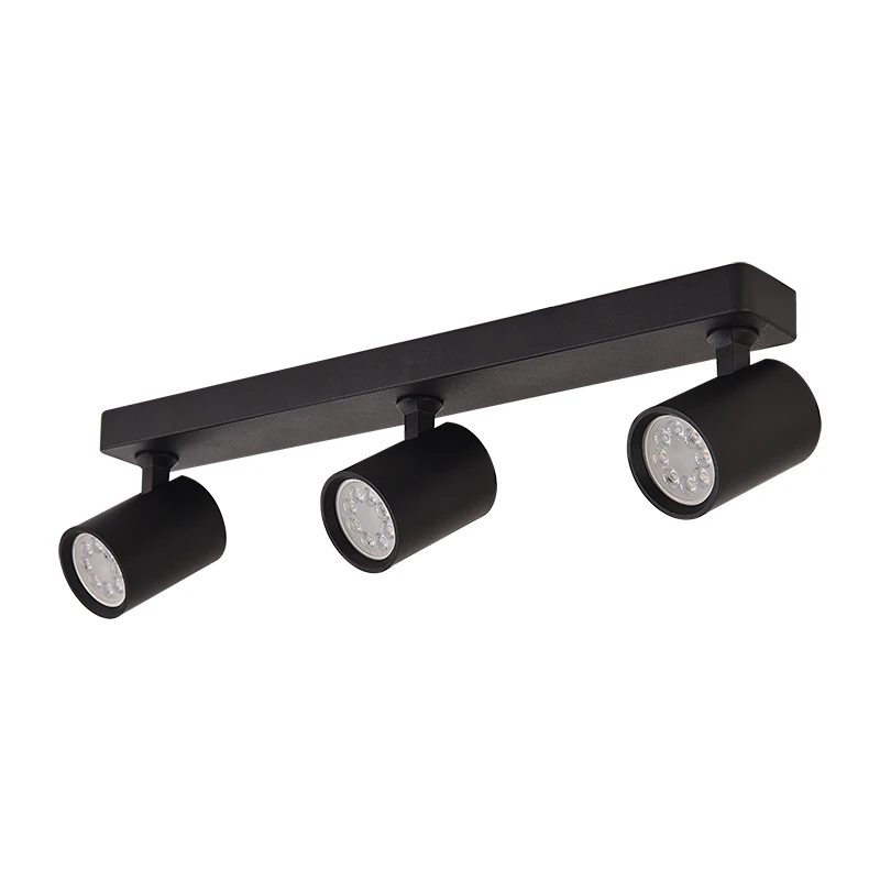Matt Black Surface 3-Spot Ceiling Light