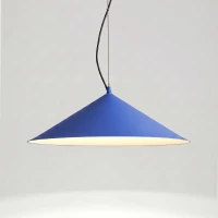Pendant lamp 50 cm – conical, ultramarine, TRIAC control - Image 1
