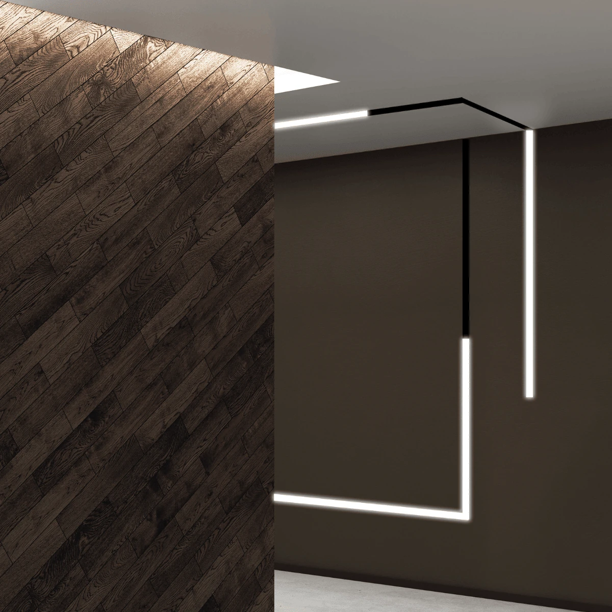 Berapvadis linijinis LED šviestuvas 34mm 114cm