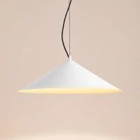 Pakabinamas šviestuvas 50 cm – kūginis, baltas, TRIAC pritemdomas - Nuotrauka 4