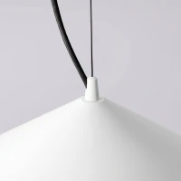 Pakabinamas šviestuvas 50 cm – kūginis, baltas, TRIAC pritemdomas - Nuotrauka 6