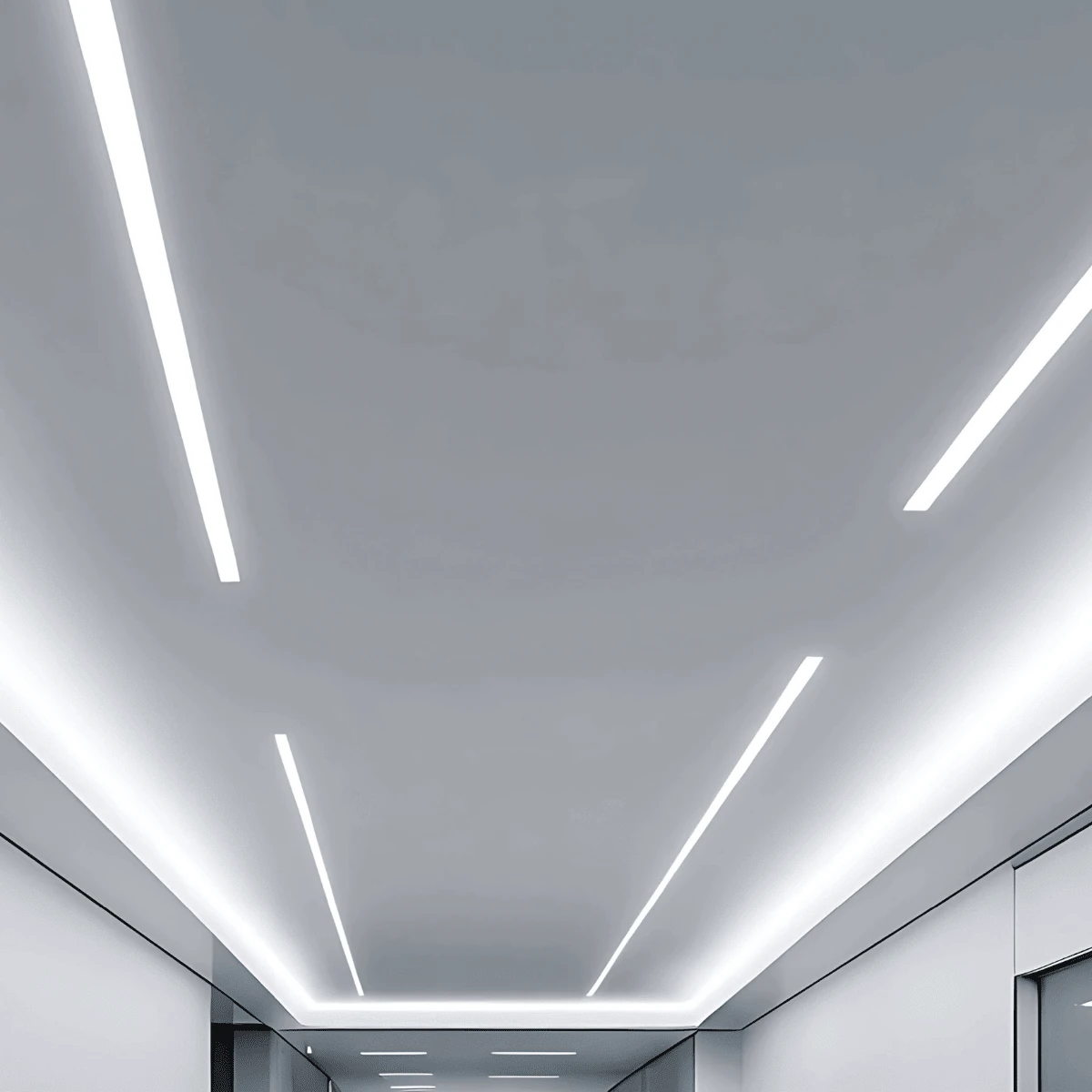 LED Profilis Linijinis Įleidžiamas (be apvado) 48mm x 198cm, DALI Reguliuojamas