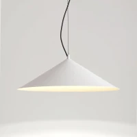 Pakabinamas šviestuvas 50 cm – kūgio formos, baltas, LED 4000K - Nuotrauka 4