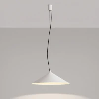 Pakabinamas šviestuvas 50 cm – kūgio formos, baltas, LED 4000K - Nuotrauka 9