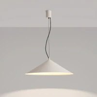 Pakabinamas šviestuvas 50 cm – kūgio formos, baltas, LED 4000K - Nuotrauka 1