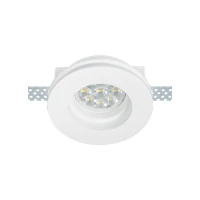 Įleidžiamas Gipsinis GU10 Šviestuvas Be Apvado, Baltas, 10cm - Nuotrauka 2