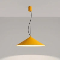 Pakabinamas šviestuvas 50 cm – kūgio formos, geltonas, LED 3000K - Nuotrauka 4