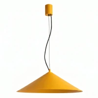 Pakabinamas šviestuvas 50 cm – kūgio formos, geltonas, LED 3000K - Nuotrauka 2
