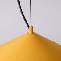 Pakabinamas šviestuvas 50 cm – kūgio formos, geltonas, LED 3000K - Nuotrauka 6