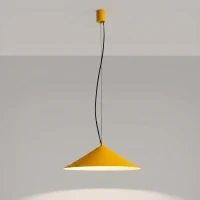 Pakabinamas šviestuvas 50 cm – kūgio formos, geltonas, LED 3000K - Nuotrauka 9