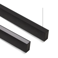 Linear LED Pendant Light 114cm, Matt Black - Image 1