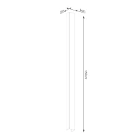 Sieninis šviestuvas 150 cm – linijinis, alyvuogių žalias, GU10 - Nuotrauka 7