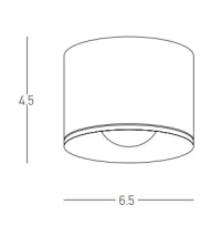 Black Surface LED Ceiling Spotlight IP54 - Image 2