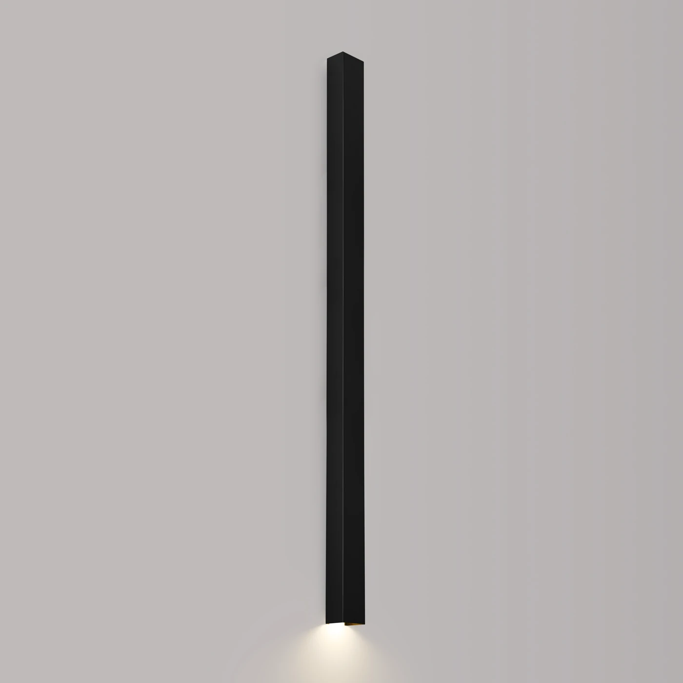 Sieninis šviestuvas 150 cm – linijinis, juodas, GU10