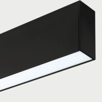 Black LED Linear Surface Mounted Ceiling Profile - Image 3