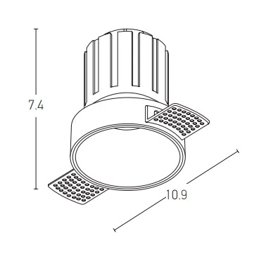 Trimless LED Spot 6W 3000K White