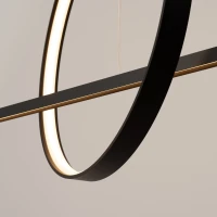 Pendant lamp 46W – ring with line, black, CRI93 - Image 6