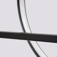 Pendant lamp 46W – ring with line, black, CRI93 - Image 8