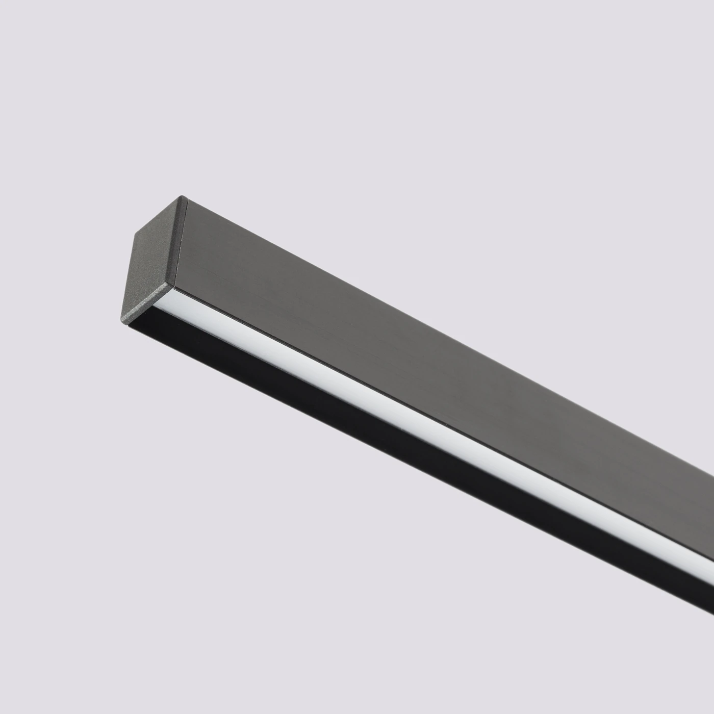 Pendant lamp 46W – ring with line, black, CRI93