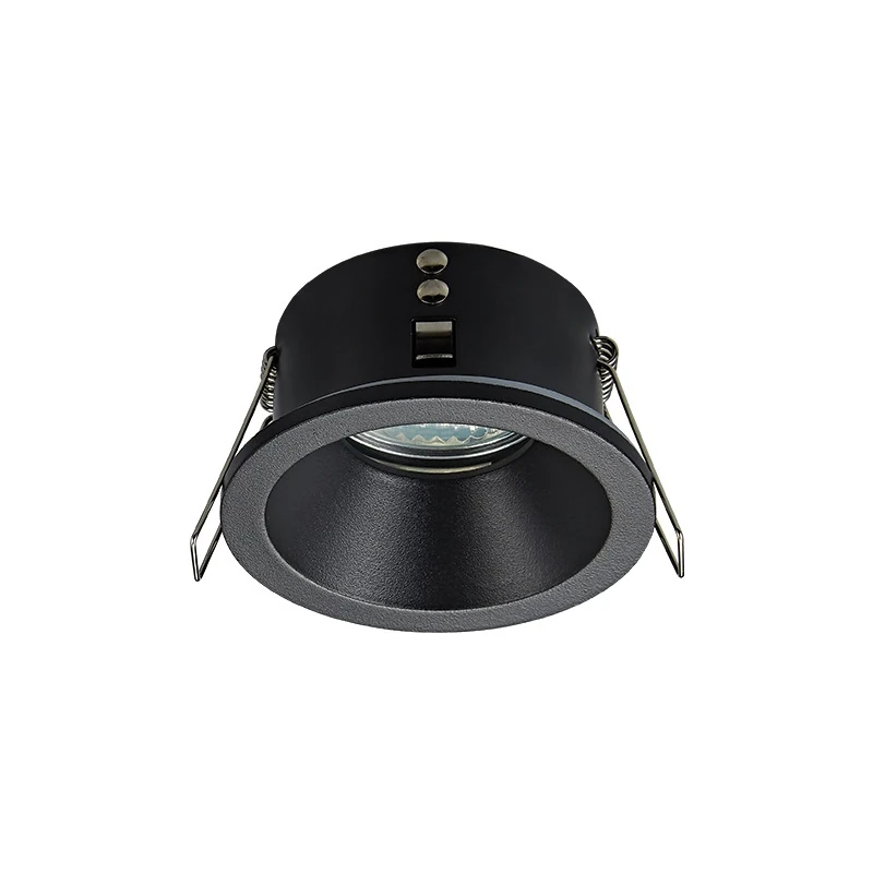 Įleidžiamas juodas GU10 prožektorius 50W IP65