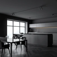 Magnetinis bėginis prožektorius 7W 3000K, juodas - Nuotrauka 3