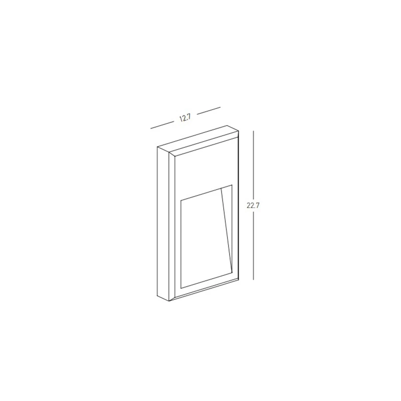Outdoor LED Step Light Graphite 6W 3000K IP65