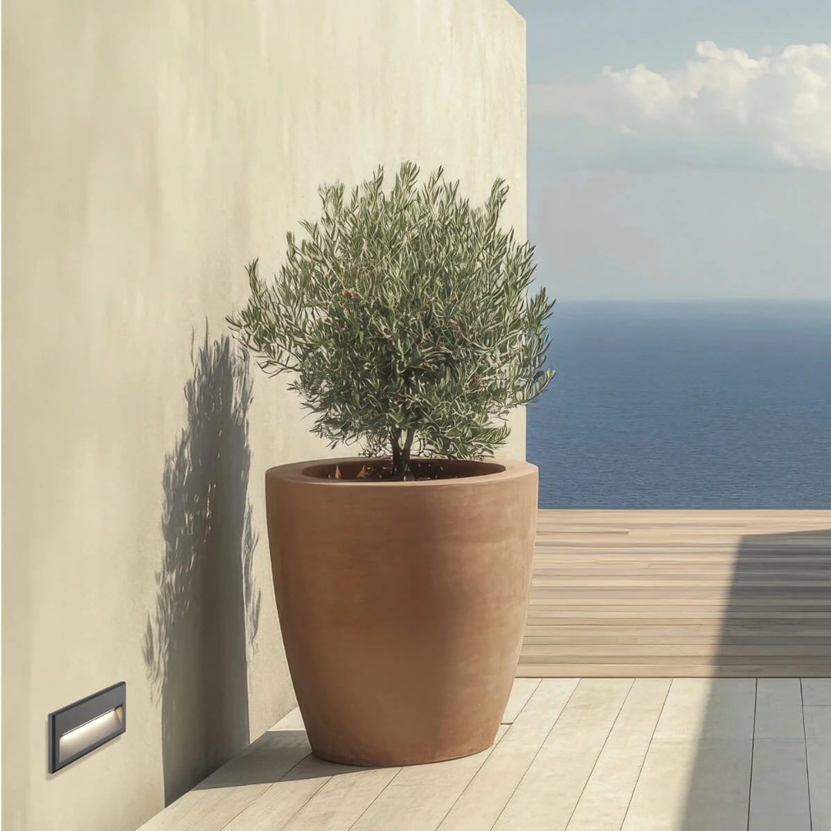 Outdoor Surface LED Step Light, Graphite, IP65