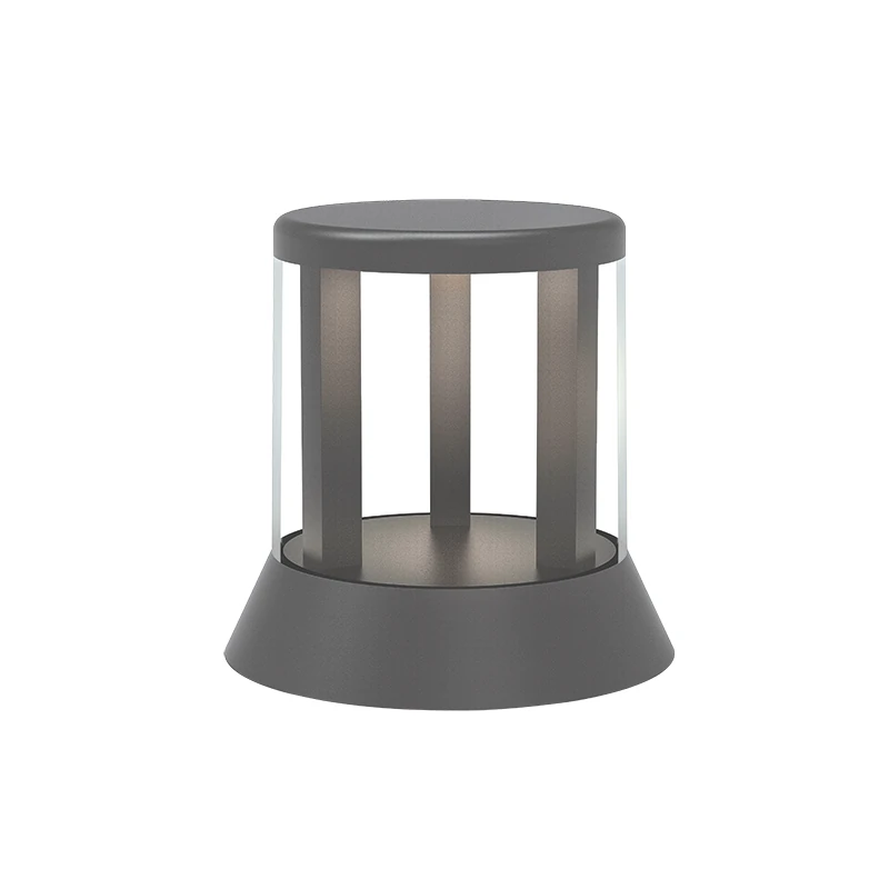 Modern Graphite Outdoor Bollard Light