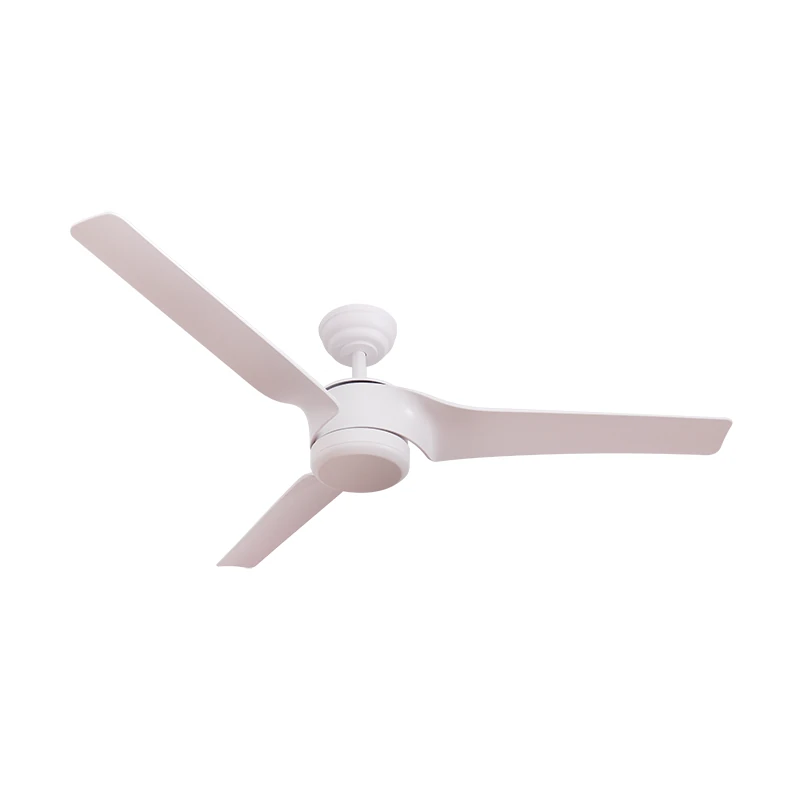 Ceiling Fan with Light, White Matt, Ø152cm