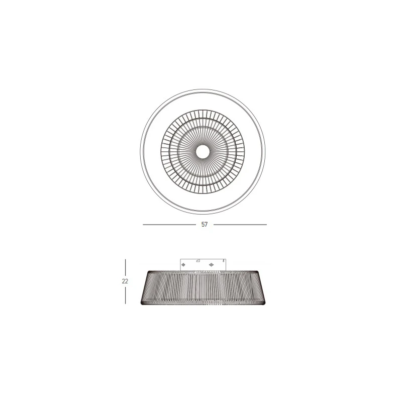 Bohemian LED Ceiling Fan with Tunable Light and Rope Accent
