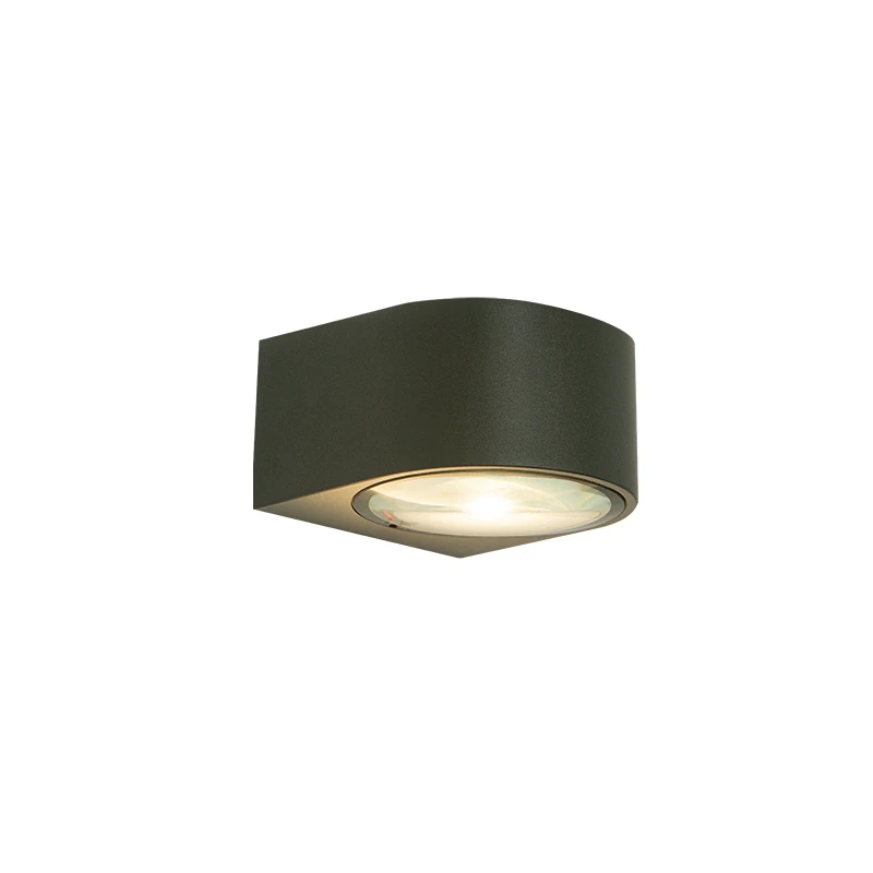 Grafito spalvos lauko LED sieninis šviestuvas, 5W 3000K, IP54