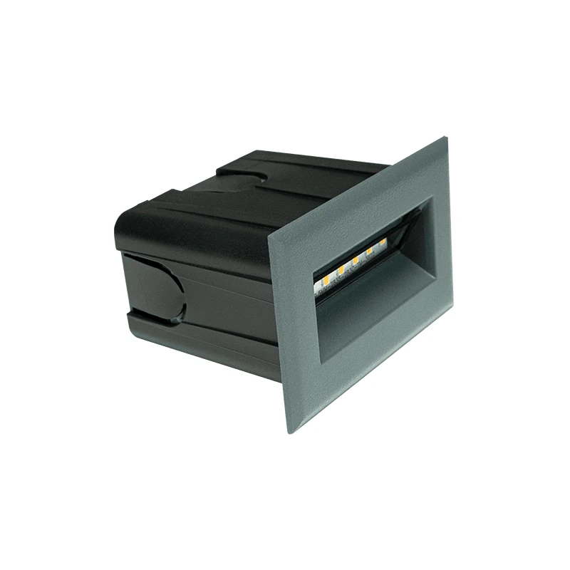 Outdoor Recessed LED Step Light 4W 3000K IP65 Graphite
