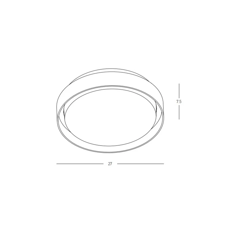Outdoor LED Ceiling Light Graphite Ø27cm