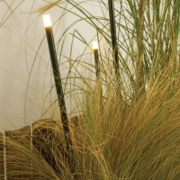 Outdoor Garden Spike Light, Dark Brown - Image 1